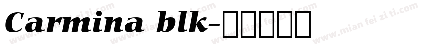 Carmina blk字体转换